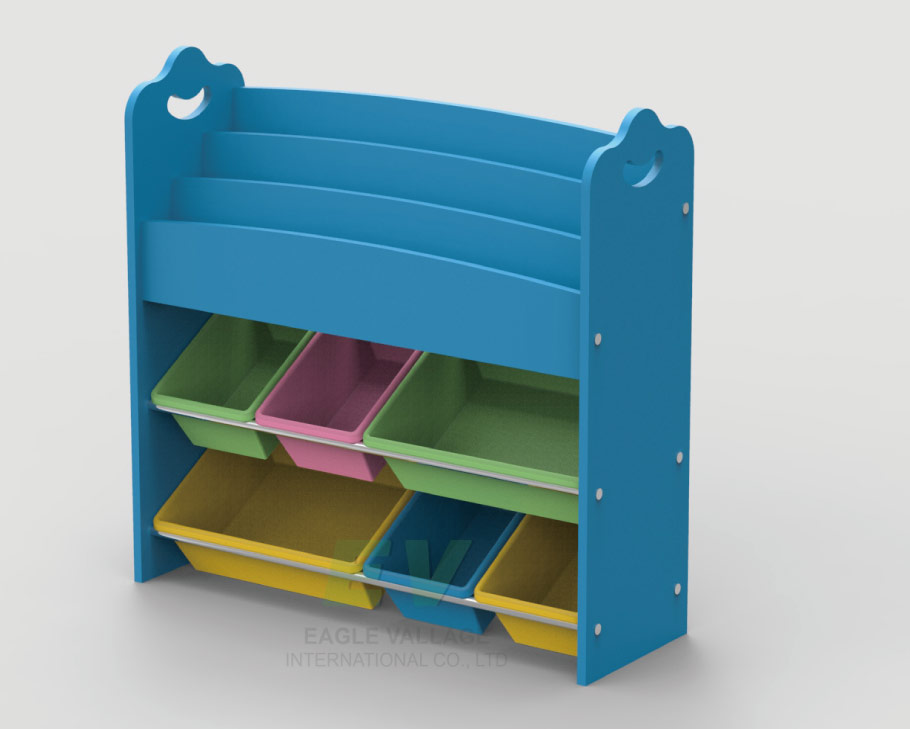 TOY ORGANIZER& BOOK RACK