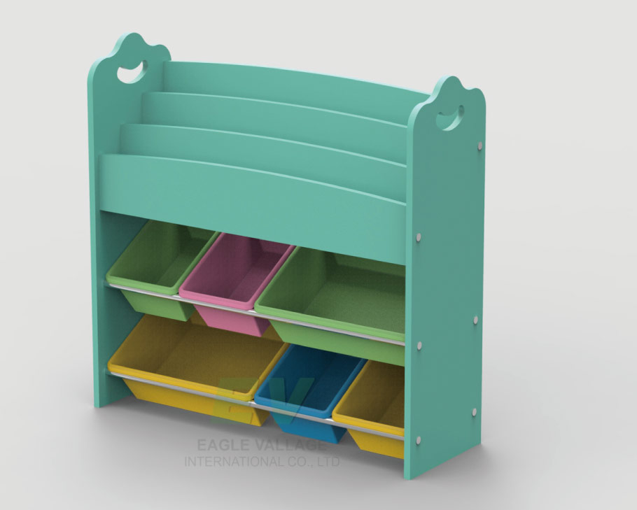 TOY ORGANIZER& BOOK RACK