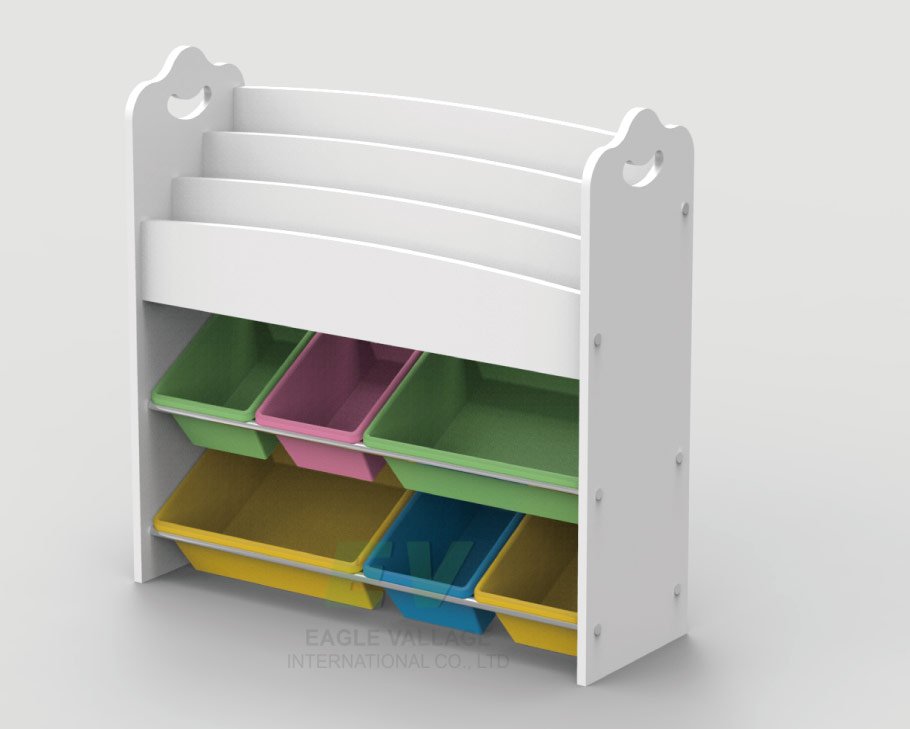 TOY ORGANIZER& BOOK RACK