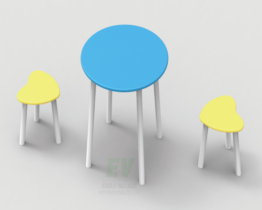 Heart to Heart chairs and table