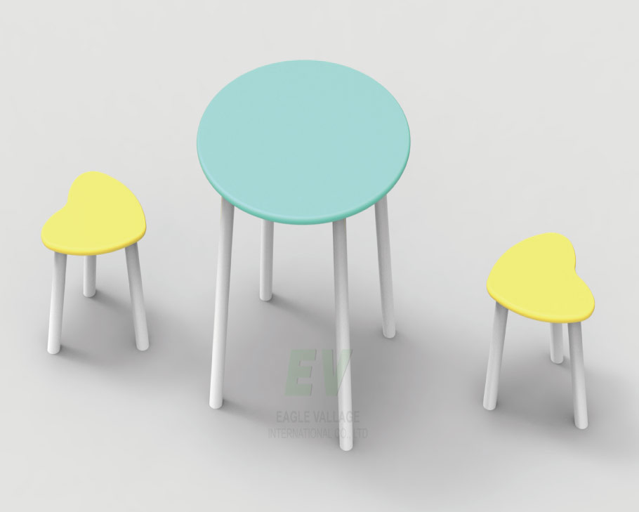Heart to Heart chairs and table