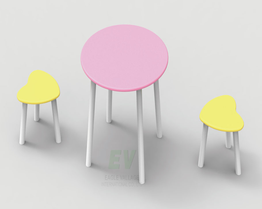 Heart to Heart chairs and table