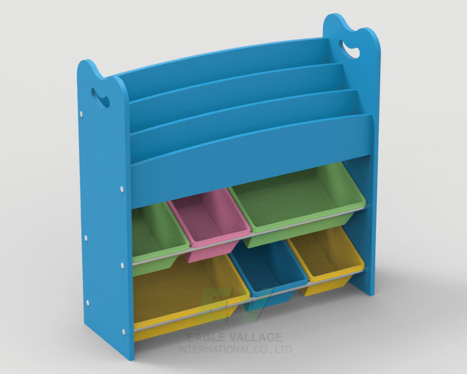 TOY ORGANIZER & BOOK RACK 