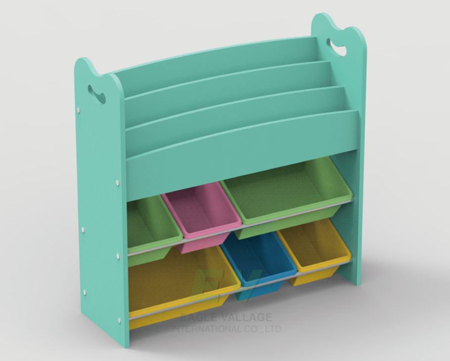 TOY ORGANIZER & BOOK RACK 